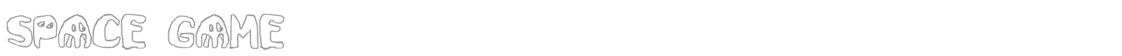 Space Game font preview
